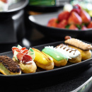 Półmisek prostokątny 48x21 cm, czarna porcelana, Revol Club RV-650387-4