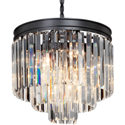 Ponadczasowa lampa wisząca z kryształami Vitaluce VE5172-1/4+4+1