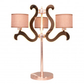 Potrójna lampa gabinetowa z ramionami LED, miedziana Ambrosia Candellux 43-33925