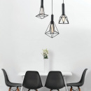 Potrójna lampa industrialna do jadalni Spider Maytoni Loft T021-03-B