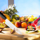 Profesjonalny kuchenny nóż ceramiczny 18 cm Kyocera Gen biały FK-180WH-BK