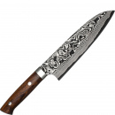 Ręcznie kuty nóż Santoku 18 cm Takeshi Saji IW stal VG-10 H-V10D-SA-180IW