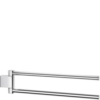 Reling łazienkowy ruchomy, podwójny, na dwa ręczniki 46 cm Atore Zack polerowany 40462