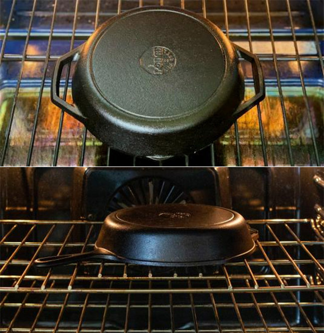 jak sezonować naczynia żeliwne w piekarniku