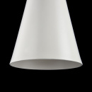 Smukła, biała lampa wisząca do jadalni, biały stożek Bicones Maytoni Modern P359-PL-140-W