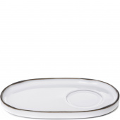 Spodek do filiżanki porcelanowej Caractere Revol biały RV-654000-4