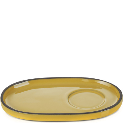 Spodek do filiżanki porcelanowej Caractere Revol kurkuma RV-654005-4