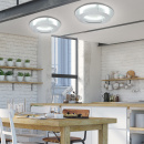 Srebrny plafon Merle Candellux 98-66206