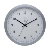 Srebrny zegar sterowany radiowo Classic Nextime 7322 RC