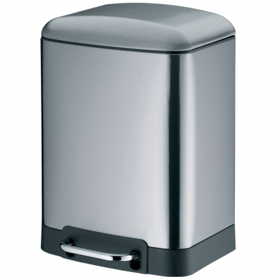 Stalowy kosz pedałowy do łazienki, 6 litrów Davino Kela KE-22998