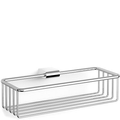 Stalowy koszyk łazienkowy na akcesoria Atore Zack polerowany 40463