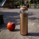 Stalowy kubek termiczny z zaparzaczem do herbaty 0,4 Litra Lurch brązowy LU-00240917