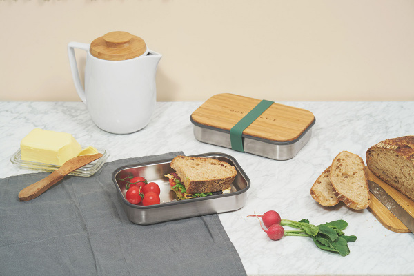 Stalowy pojemnik na kanapki Sandwich Box Black Blum pomarańczowy