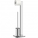 Stojak łazienkowy na papier toaletowy i szczotka do WC Atore Zack polerowany 40455