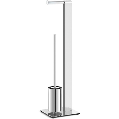 Stojak łazienkowy na papier toaletowy i szczotka do WC Atore Zack polerowany 40455