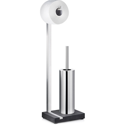 Stojak na papier toaletowy ze szczotką do WC Blomus Menoto matowy B68819