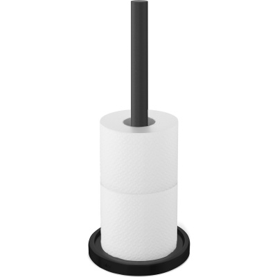 Stojak na zapasowe rolki papieru toaletowego Mimo Zack czarny 40286