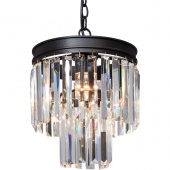 Subtelna lampa wisząca z podłużnymi kryształami Vitaluce VE5151-1/3+1