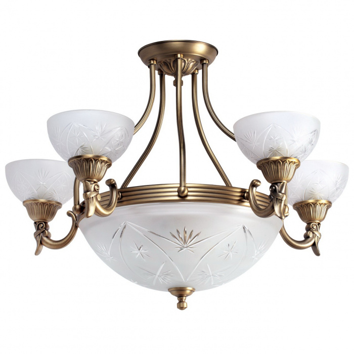 Subtelny, elegancki żyrandol na osiem żarówek MW-LIGHT Classic