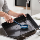 Szczotka do mycia naczyń z dodatkową myjką CleanTech Joseph Joseph biało-zielona 85160