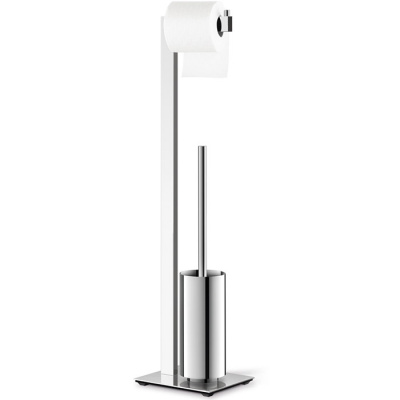 Szczotka do WC i uchwyt na papier toaletowy Linea Zack poler 40027