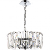 Szklana lampa wisząca, okrągła Puntes Maytoni MOD043PL-04CH