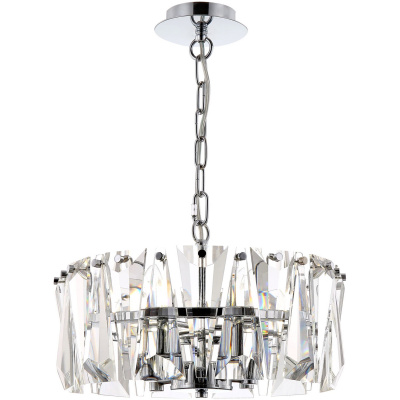 Szklana lampa wisząca, okrągła Puntes Maytoni MOD043PL-04CH