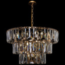 Szklana lampa wisząca złota podstawa 77 cm Puntes Maytoni MOD043PL-18G