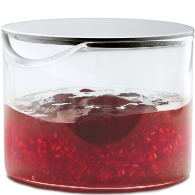 Szklany pojemnik kuchenny ze stalową pokrywą Blomus Basic B63619