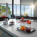 Szklany pojemnik kuchenny ze stalową pokrywą Blomus Basic B63619