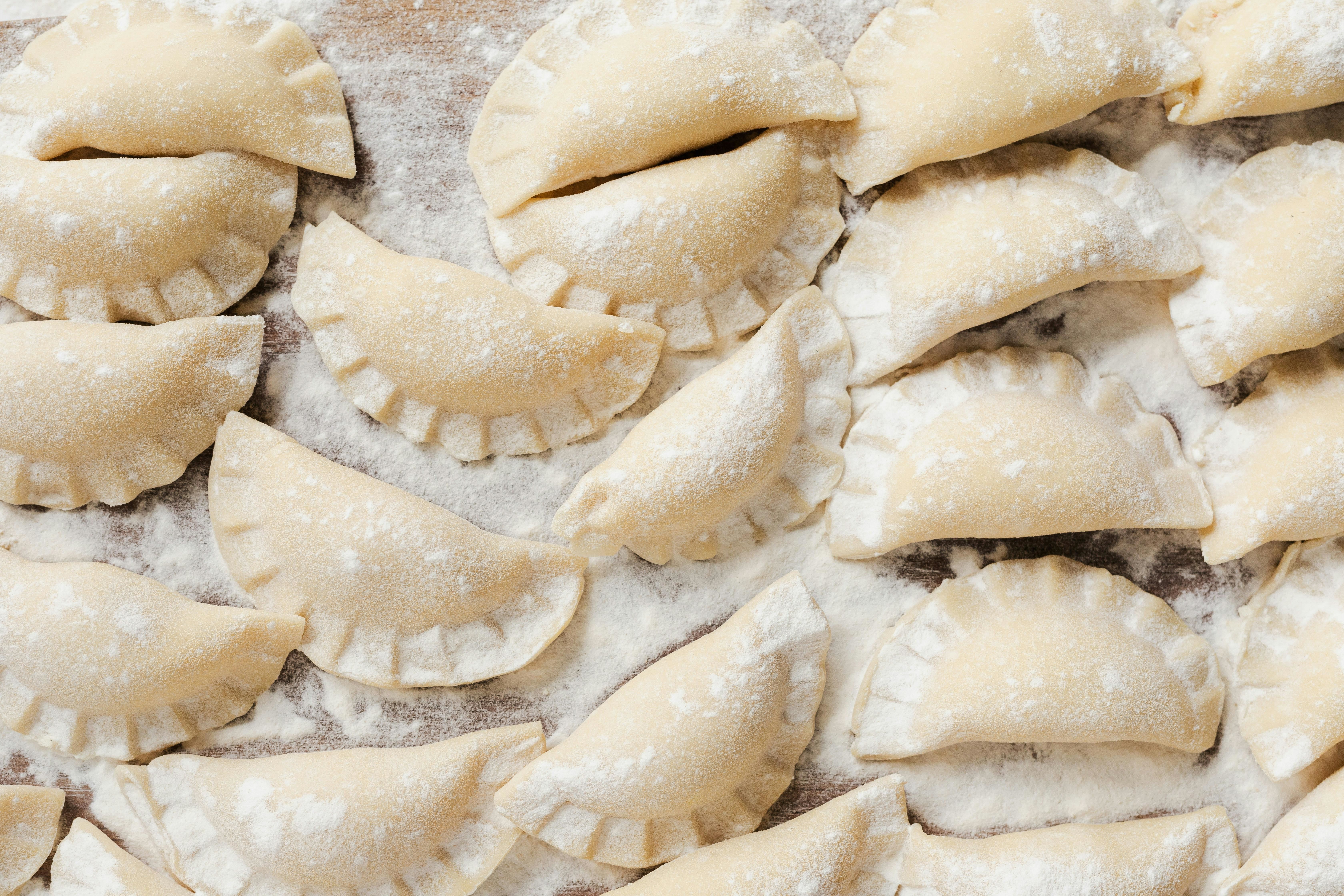szybkie potrawy wigilijne - pierogi z kapustą i grzybami