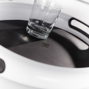 Taca duża, owalna z uchwytami i gumowym wnętrzem turkusowa Spacy Wesco 322102-54