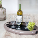 Taca duża, owalna z uchwytami i gumowym wnętrzem turkusowa Spacy Wesco 322102-54