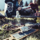 Taca porcelanowa do serwowania 20x10 cm, imitacja łupka Basalt Revol RV-640669-6