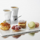 Taca porcelanowa do serwowania 25x12 cm, biała imitacja łupka Basalt Revol RV-646122-6