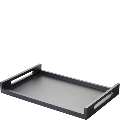 Taca room service z uchwytami 60x40 cm Revol Touch czarna, drewno bukowe RV-643639-2