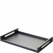Taca room service z uchwytami 60x40 cm Revol Touch czarna, drewno bukowe RV-643639-2