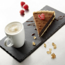 Talerz deserowy 25x12 cm, zagłębienie na kubek, imitacja łupka Basalt Revol RV-640692-6