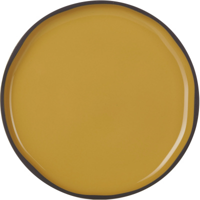 Talerz deserowy, płaski z rantem 21 cm Caractere Revol kurkuma RV-652803-4