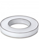 Talerz do serwowania z miejscem na miseczkę Caractere Revol biała RV-652811-1