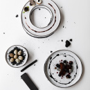 Talerz duży, płaski z rantem 30 cm Caractere Revol biały RV-652728-4