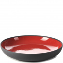 Talerz głęboki 23,5 cm Solid & Likid Revol, czarny, czerwone wnętrze RV-649100-4