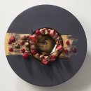 Talerz głęboki, czarna porcelana i złoto, 30 cm Sphere Revol RV-651568-4