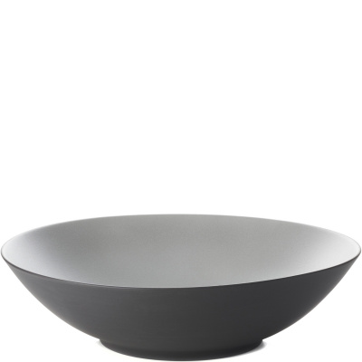Talerz głęboki duży, 24 cm, 1 Litr Equinoxe Revol czarny, szare wnętrze RV-649504-6