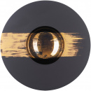 Talerz głęboki z małym zagłębieniem 21 cm Sphere Revol czarno-złoty RV-653438-4