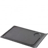 Talerz na steka z zagłębieniem na sosjerkę, imitacja łupka Basalt Revol RV-647782-3