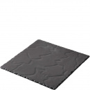 Talerz płaski 25x25 cm, porcelanowa imitacja łupka Basalt Revol RV-641004-6