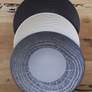 Talerz płaski 28 cm, porcelanowy Arborescence Revol grafitowy RV-648280-6