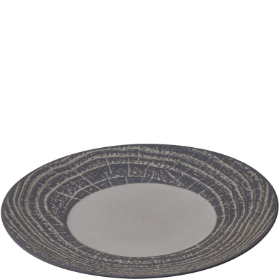 Talerz płaski 28 cm, porcelanowy Arborescence Revol szary RV-648281-6