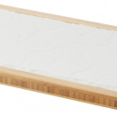 Talerz płaski 30x16 cm, biała, porcelanowa imitacja łupka Basalt Revol RV-646120-6